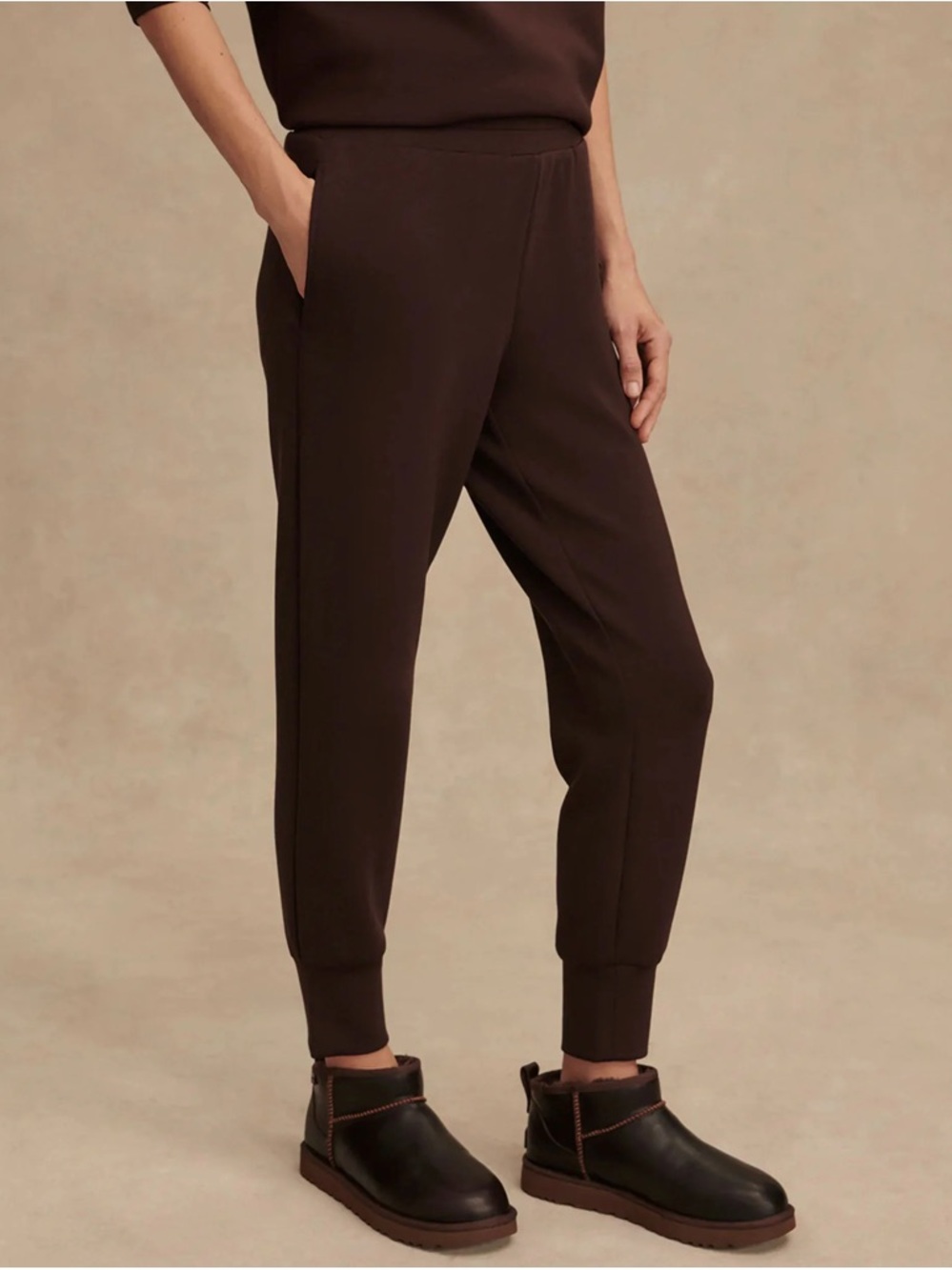 NWT Varley The Slim Cuff Pants 27.5" Coffee Bean - Picture 3 of 7